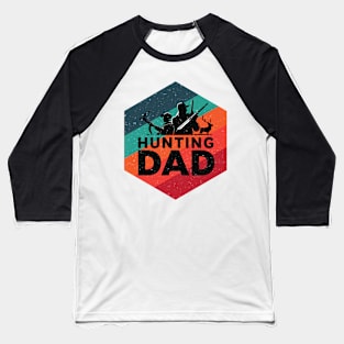 Hunting Dad Retro Baseball T-Shirt